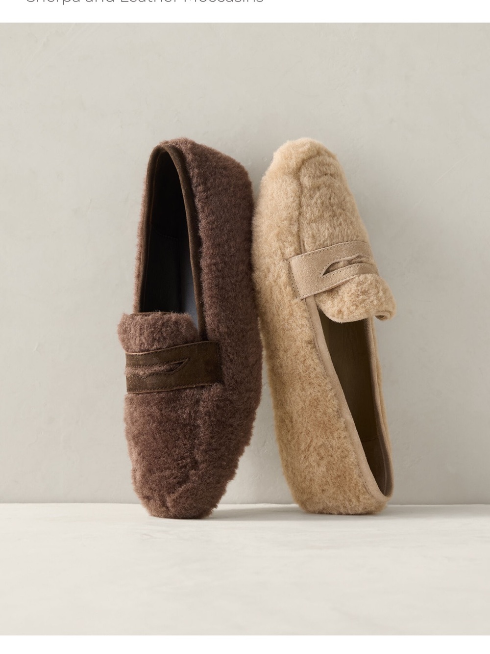 Haven Well Within Sherpa and Leather Moccasins Size 5